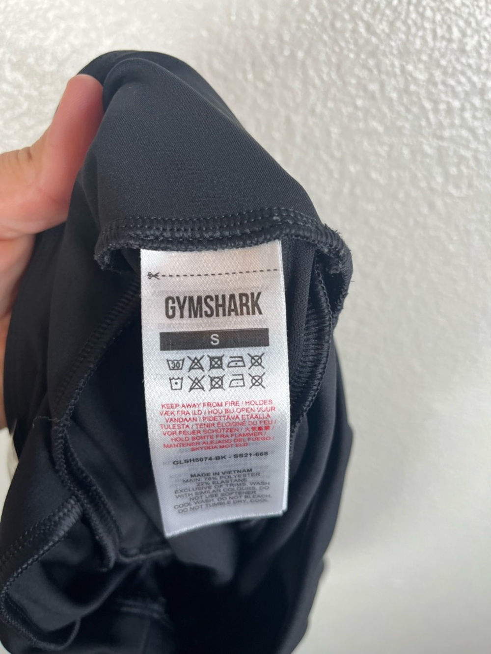Gymshark Black High-Rise Scrunch Butt Bike Shorts Small - Picture 6 of 7